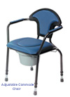 HERDEGEN ADJUSTABLE COMMODE CHAIR